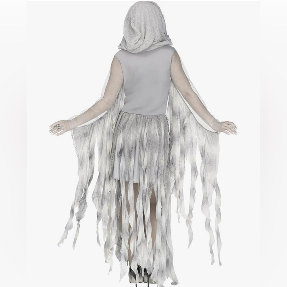 Women's Enchanted Ghost Adult Costume, gray, M/L Size 10-14 - Picture 2 of 6